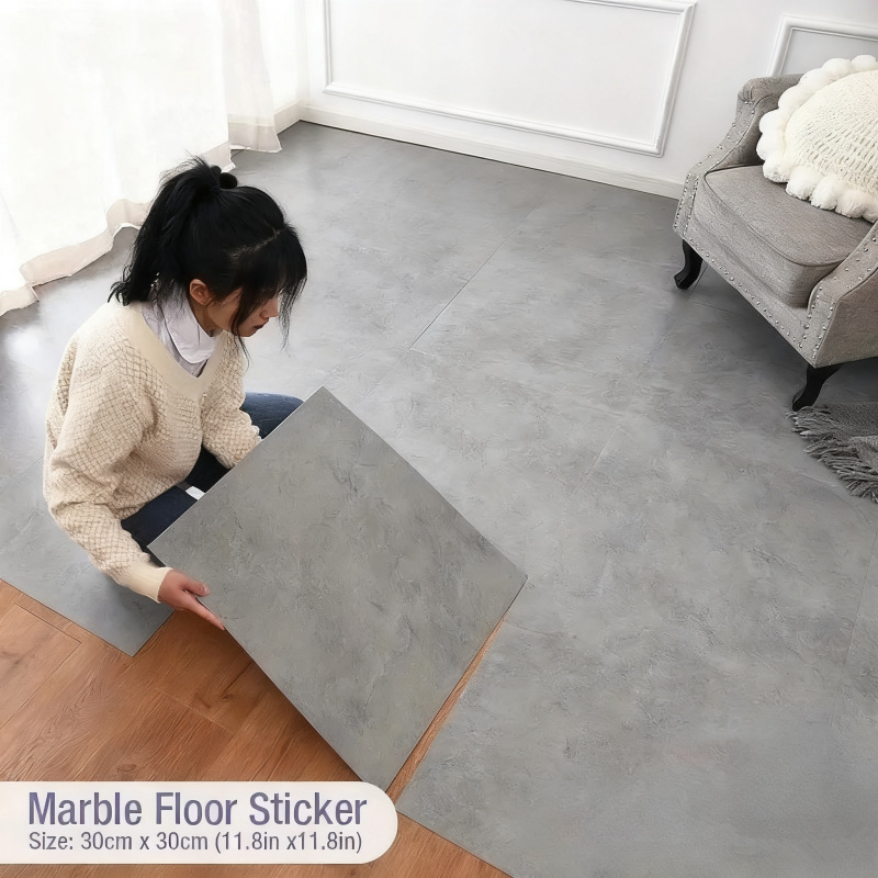 Кросс-бордерные самоклеящиеся наклейки для стен Пвх водоотталкивающие и износостойкие имитация мраморные напольные наклейки 30см х 30см одноразовая доставка
