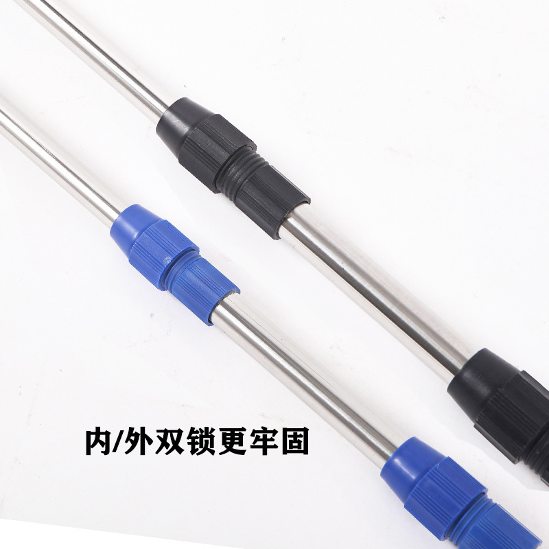 Thickened stainless steel copy net rod fishing copy Rod telescopic positioning fish net pocket fishing gear fishing supplies telescopic rod