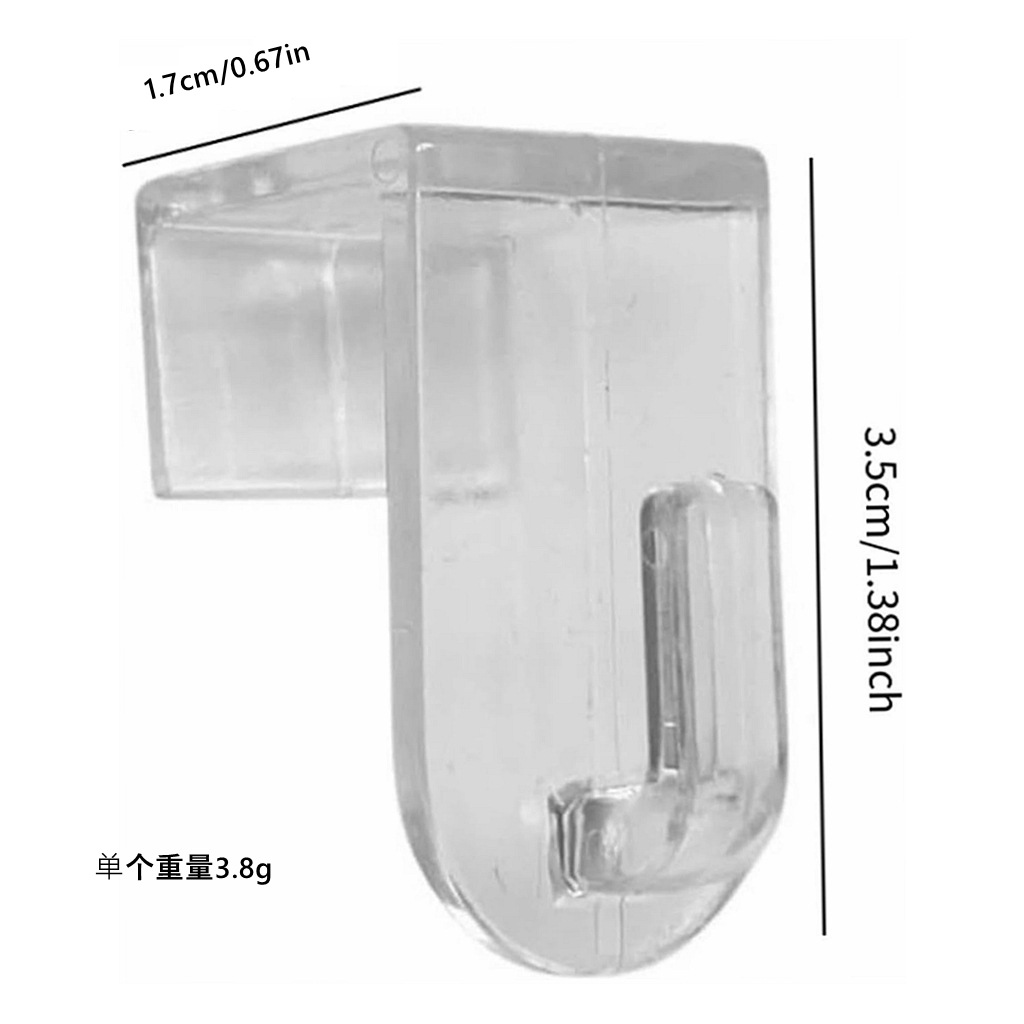 Cross-Border Courtyard Outdoor Pavilion Curtain Door Hook Christmas Holiday Decoration Hook 17mm Acrylic Light Fixture Wreath Clip