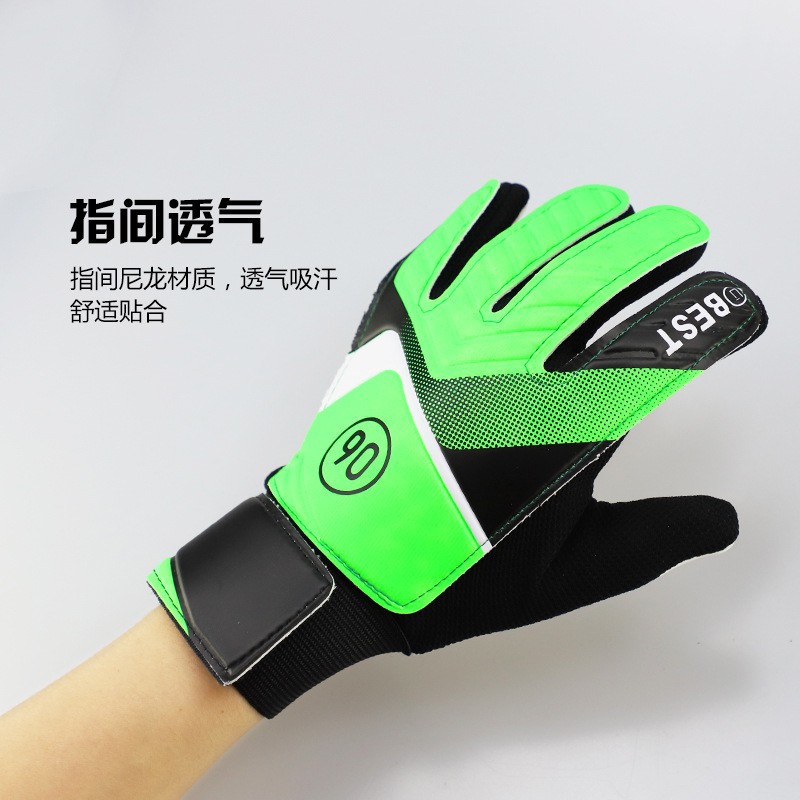 Cross-border Soccer Goalkeeper Gloves Competition Primary School Students Children Training Professional Finger Guard Anti-slip Soccer Goalkeeper Gloves