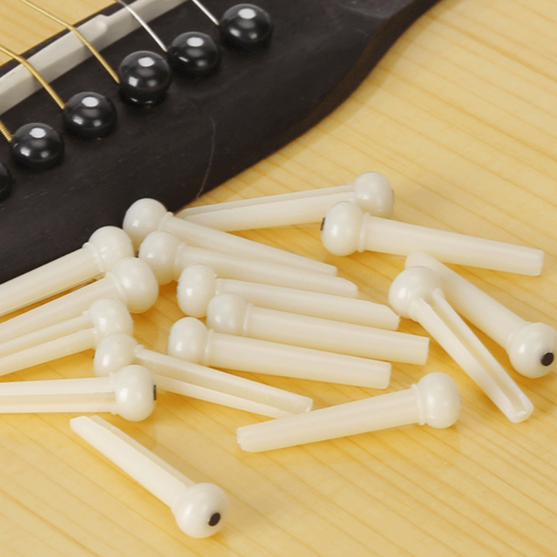 Guitar fixed string cone pressure string nail folk guitar string column fixed string nail wooden guitar accessories ABS plastic with point string cone