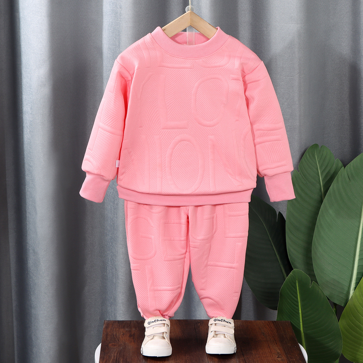 Autumn Boys' Outfit 2025 New Style Girls' Sweatshirt Two-Piece Set Children's Sportswear for Toddlers and Kids Trendy Children's Clothing