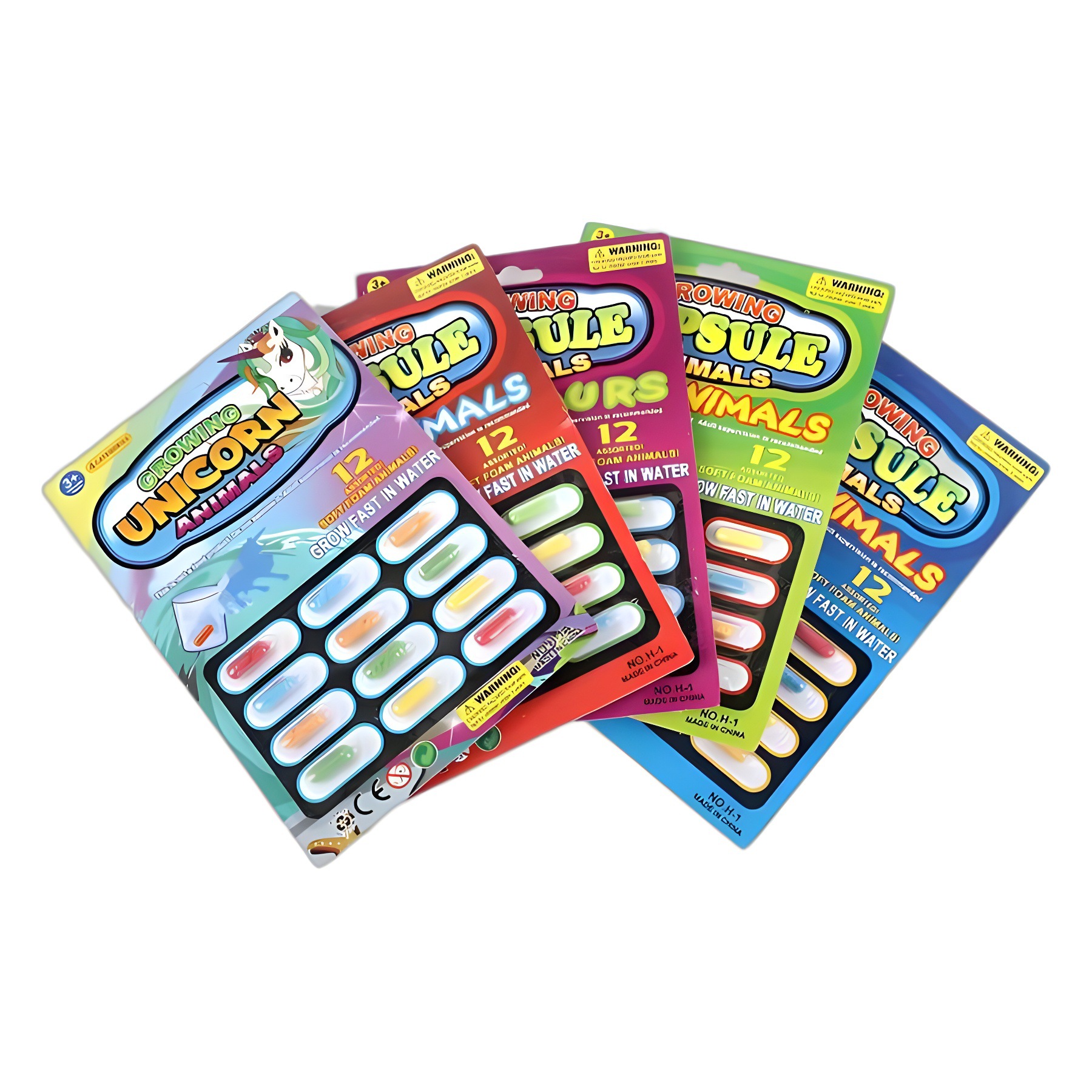 Cross-Border Toys for Children Soaked in Water to Expand and Enlarge Capsule Toys Dinosaur Marine Life Creative Novelty Educational Toys