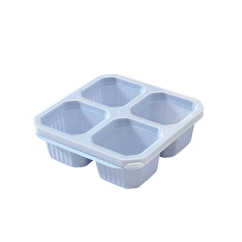 Wheat Straw Lunch Box Snack Box Nut Candy Sealed Box Small Food Pastry Fruit Refrigerator Preservation Box