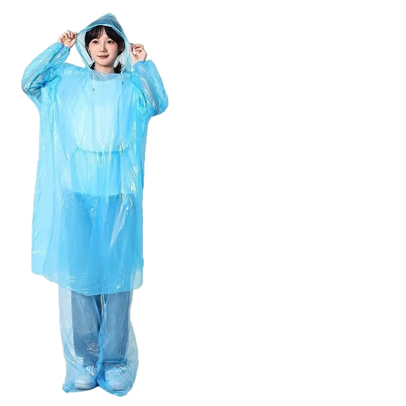 Foot-Covering Disposable Rain Pants, Long Thickeneded Outdoor Portable Raincoat, Rafting Waterproof Pants, Unisex