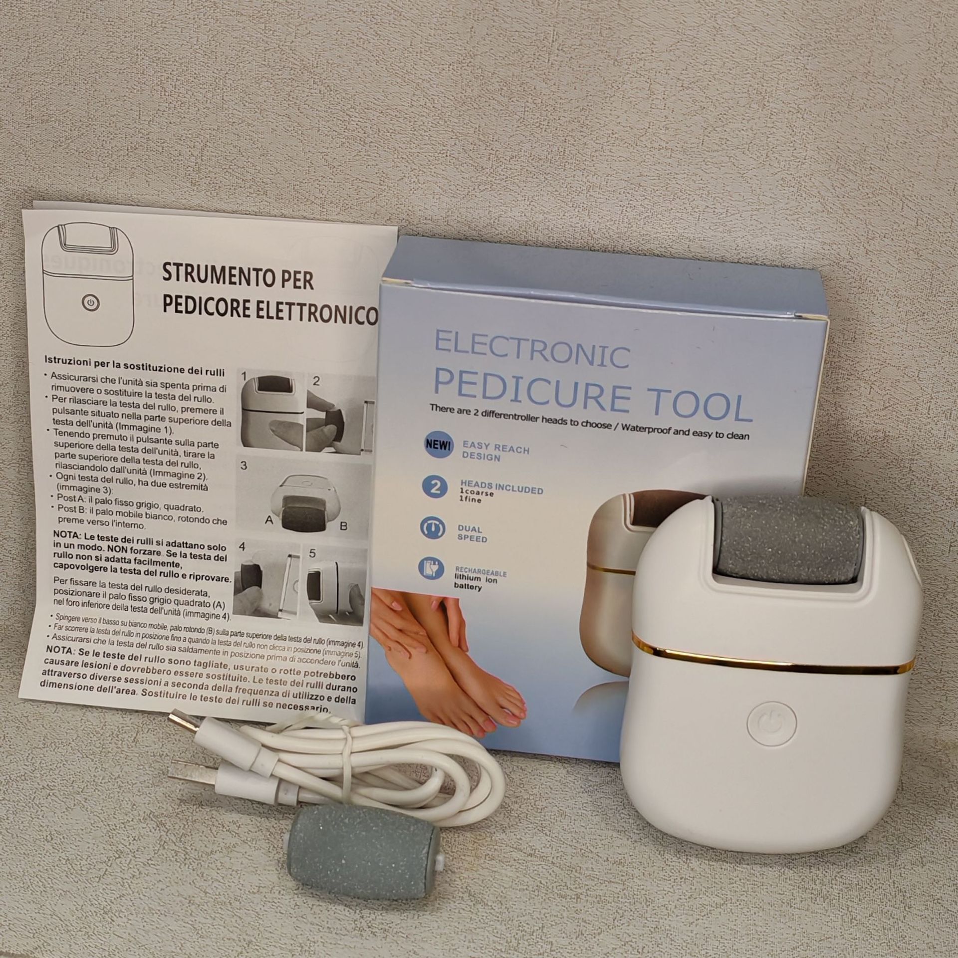 New Cross-Border Foot Rub Leather Artifact Electric Callus Heel Sole Foot Grinder to Remove Dead Skin Callus Pedicure Machine