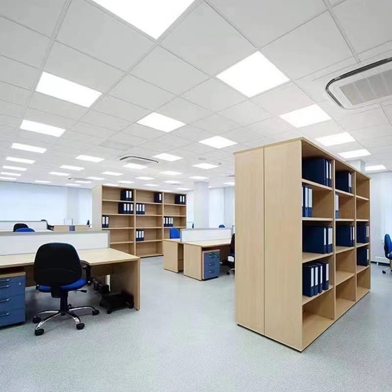 led flat panel light 600x 600 integrated ceiling light office light aluminum gusset light gypsum board panel light 60x60