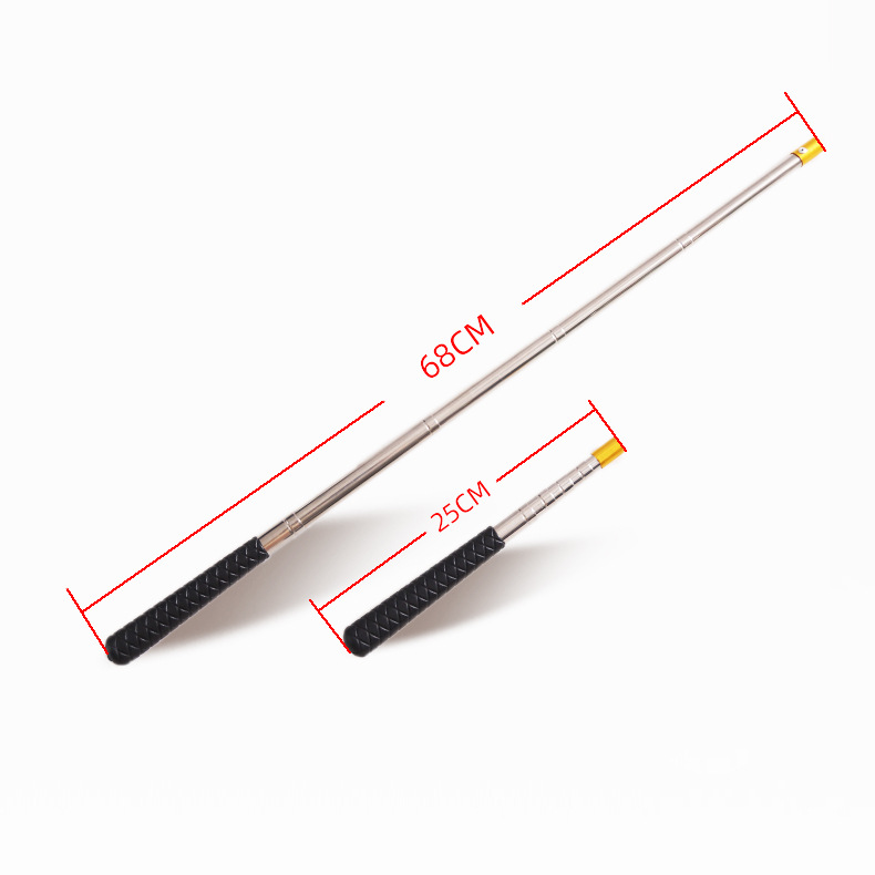 Mini stainless steel net-copying rod short section drawing and nesting rod can be matched with various net heads outdoor fishing telescopic rods