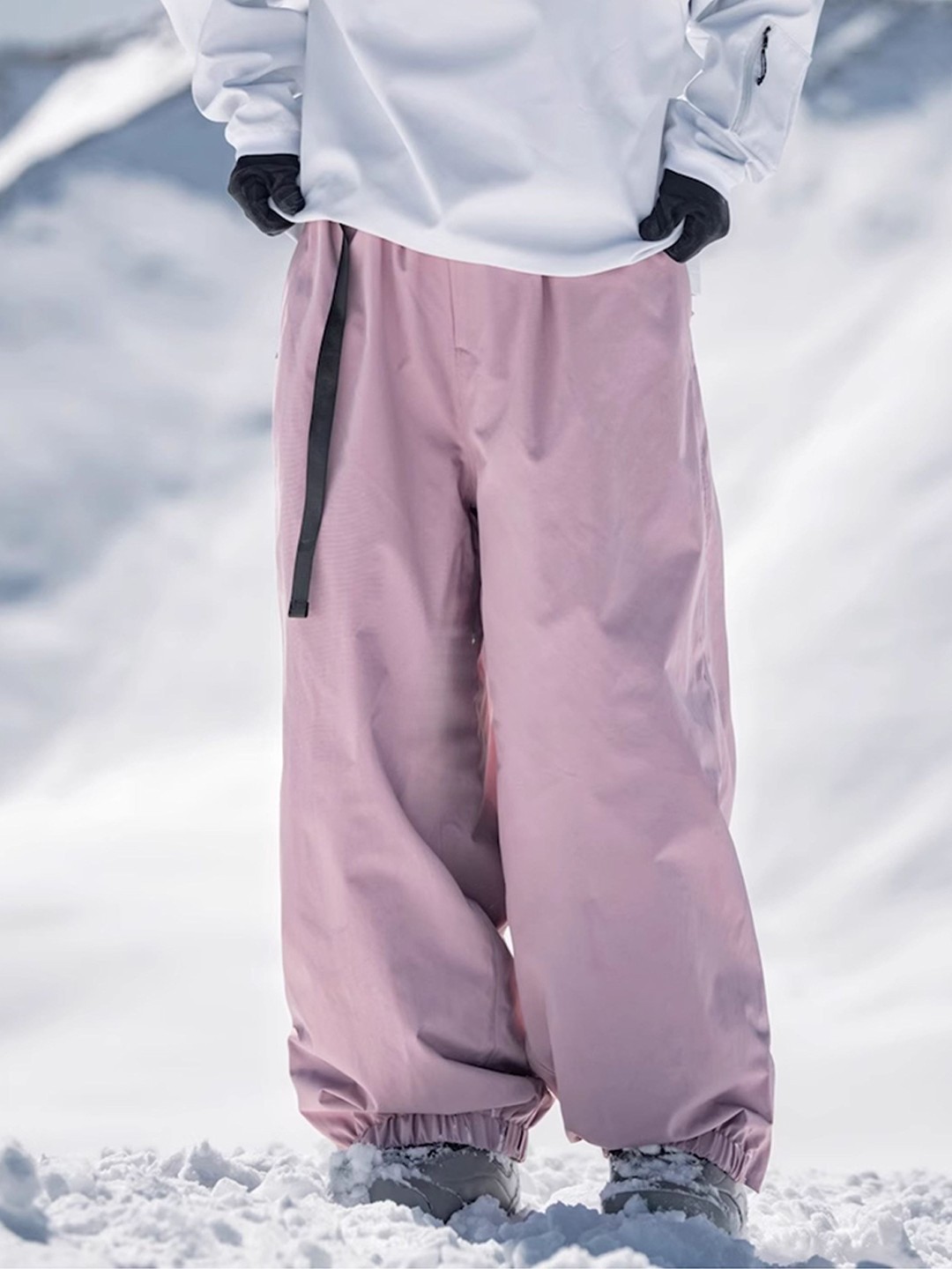 Harbin Women's Snowboarding Pants Waterproof Loose Windproof Fleece Warm Pants Loose Men's Outdoor Softshell Pants