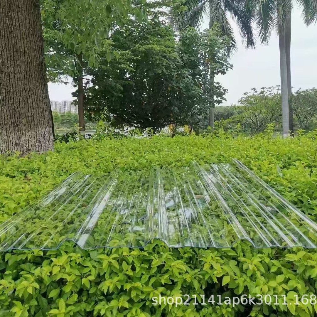 Transparent Pc Polycarbonate Tile 840 Type High Light Transmittance Roof Workshop Lighting Tile Impact Resistant Flame Retardant Anti-Uvpc Tile