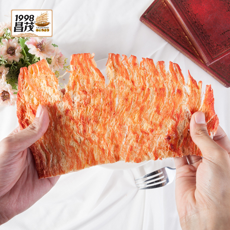 Changmao Nanhai old fisherman 108g grilled squid slices instant seafood Seafood seafood snacks
