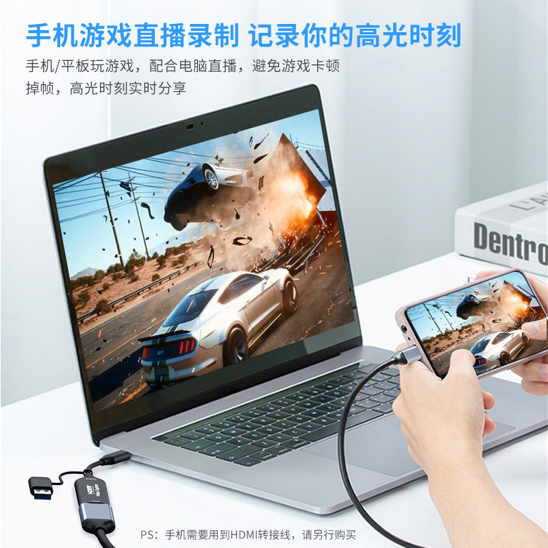 Factory Direct Sales USB Double-Head to Hdtv Video Capture Card Type-C Usb2.0 Two-In-One High-Definition 4K Game