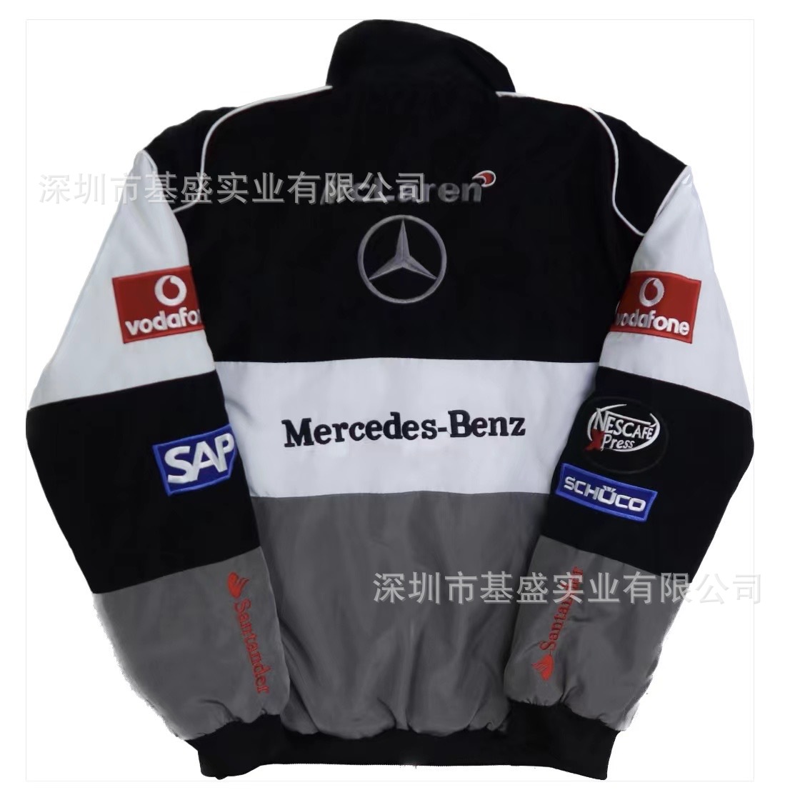 F1 Racing Suit Trendy Instagram Style European and American Style Full Embroidery Racing Suit Casual Long Sleeve Cotton-padded Coat in stock Full Embroidery