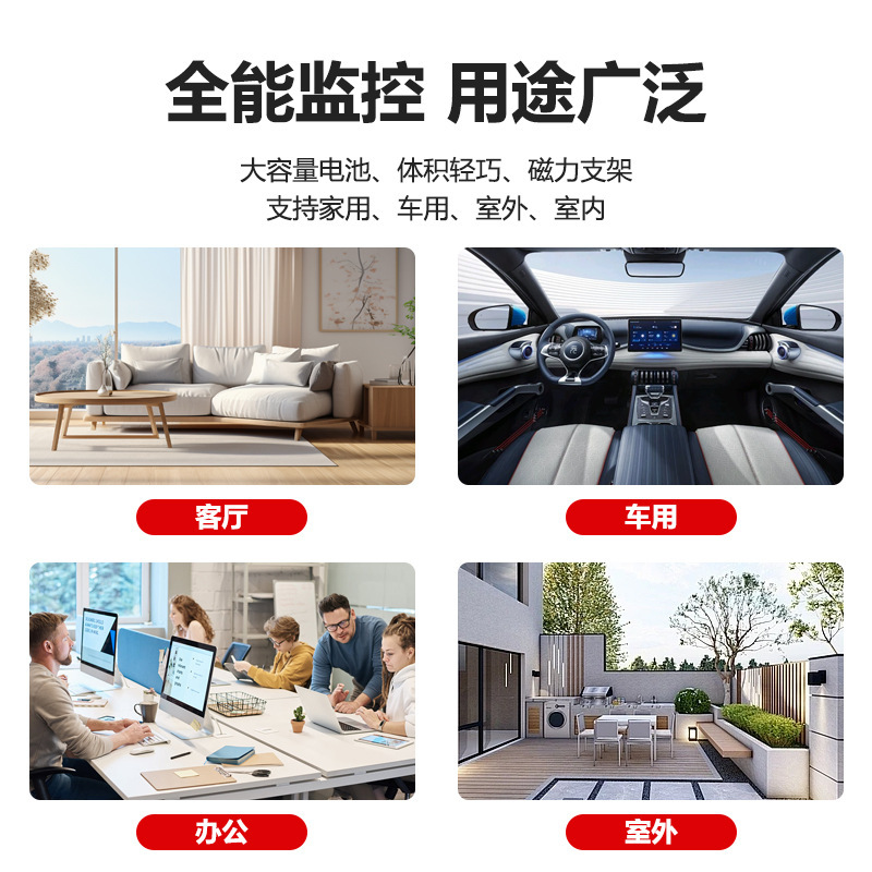 High-Definition A9 Smart Camera, Concealed Installation-Free Network Mobile Phone Remote Monitoring Home Wireless Wifi Camera