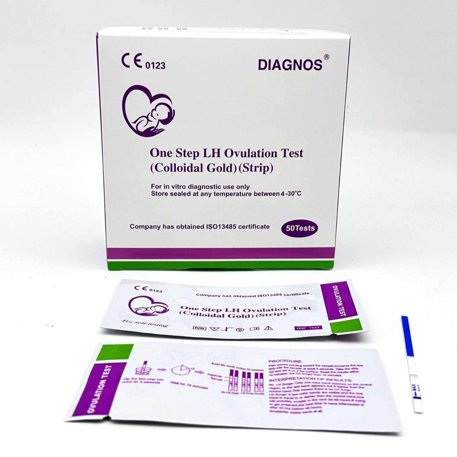 Factory Cross-Border Wholesale Neutral English Boxed Self-Test Lh Strips Ovulation Strips