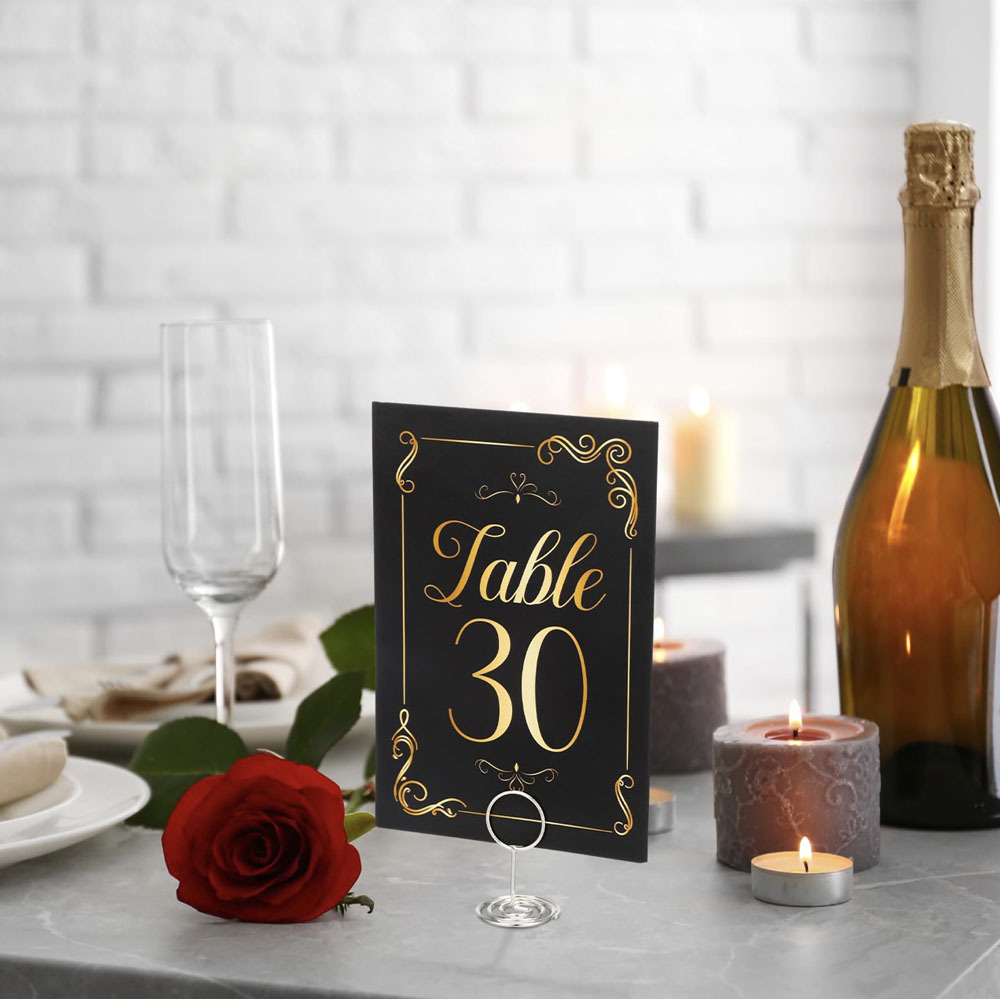 Cross-border New High-end Paper Seat Card Wedding Event Dining Table Wedding Party Banquet Birthday Table Number Logo