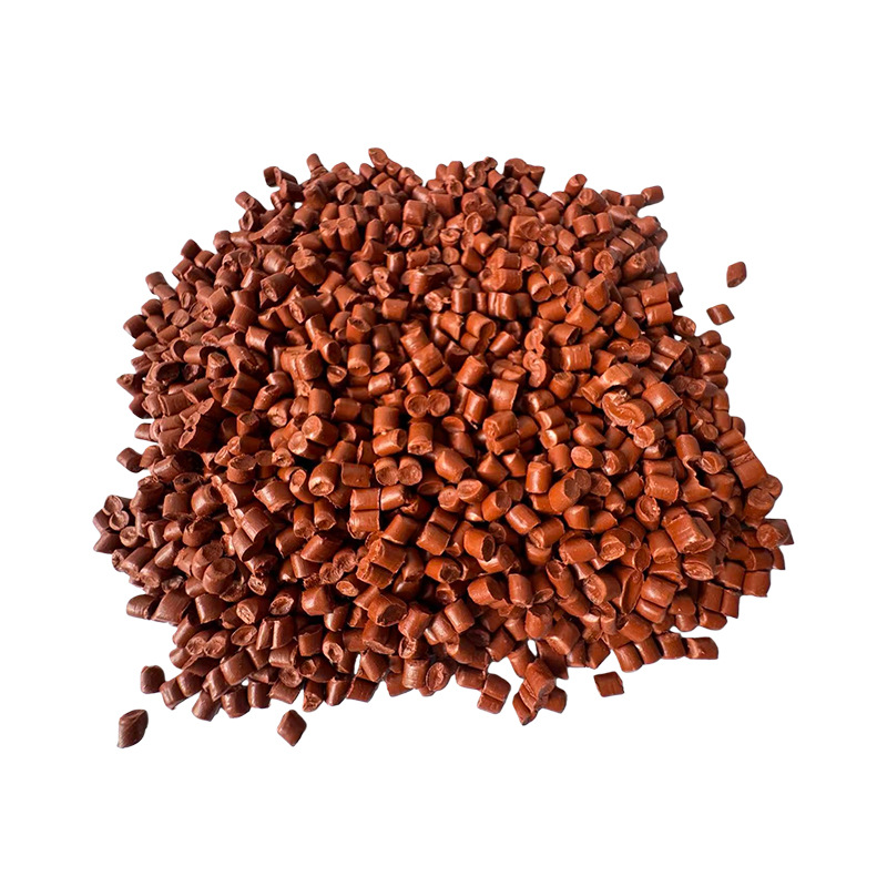 Wholesale Iron-Red Recycled Pp Plastic Pellets Suitable for Craft Flower Pots, Wheelbarrows, Polypropylene Recycled Material Pellets