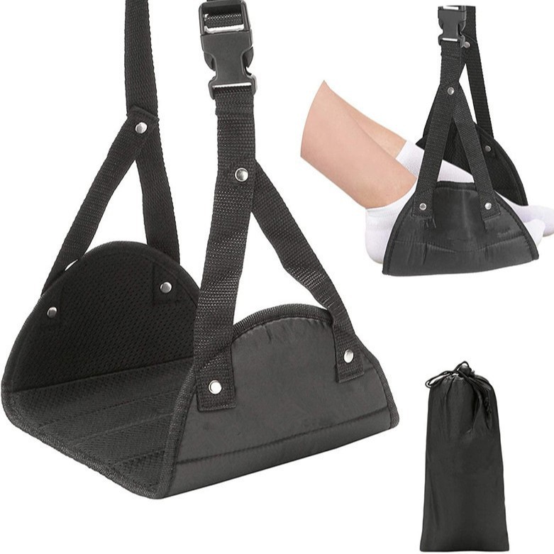 Travel Foot Hammock Office Foot Hanging with Aircraft High-speed Rail Foot Hanging Hammock Foot Tread Travel Artifact