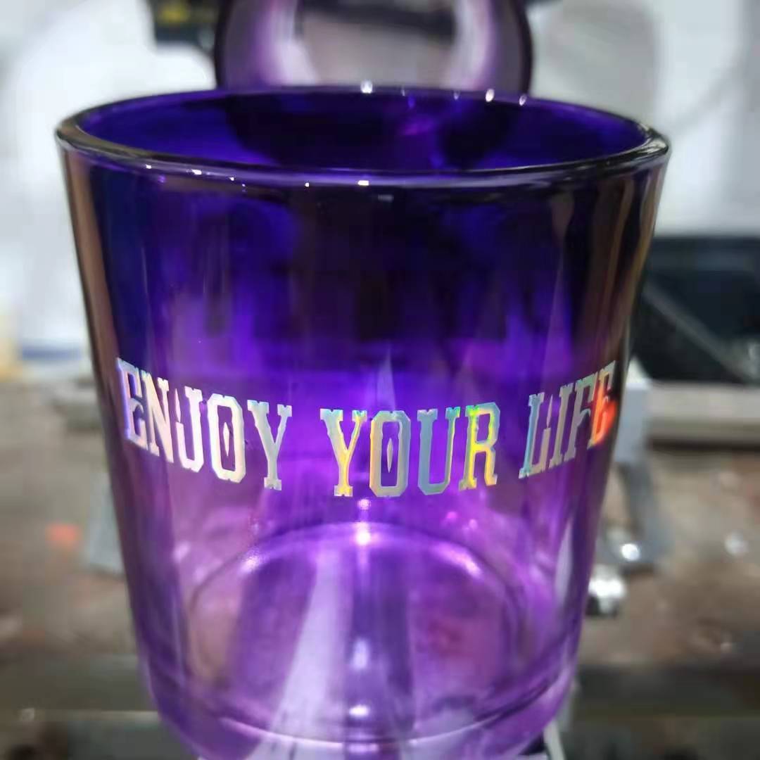 Yiwu Printed Tea Cup Glass Bottle Gift Printing Logo Pad Printing Processing Hot Stamping Heat Transfer Screen Printing Factory