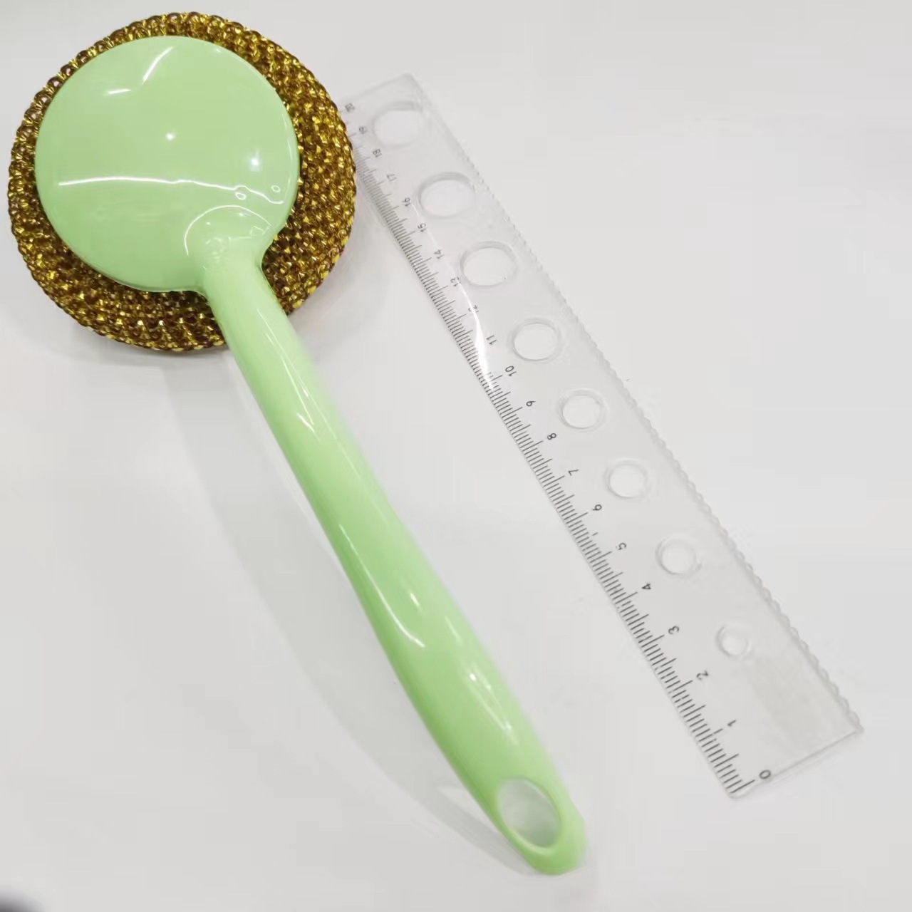 Pet cleaning ball kitchen long handle short handle pot brush does not hurt the pot steel wire ball does not drop slag washing pot plastic cleaning ball