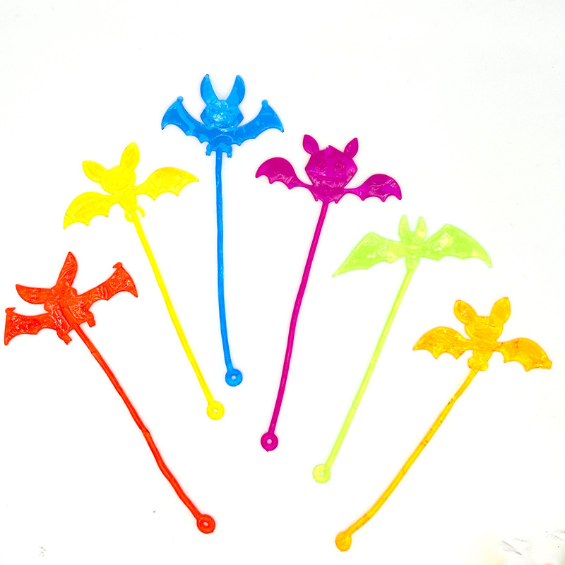 Cross-Border Creative Elastic Palm Spider Web Pumpkin Ghost Halloween Trick Wall Climbing Sticky Small Toy