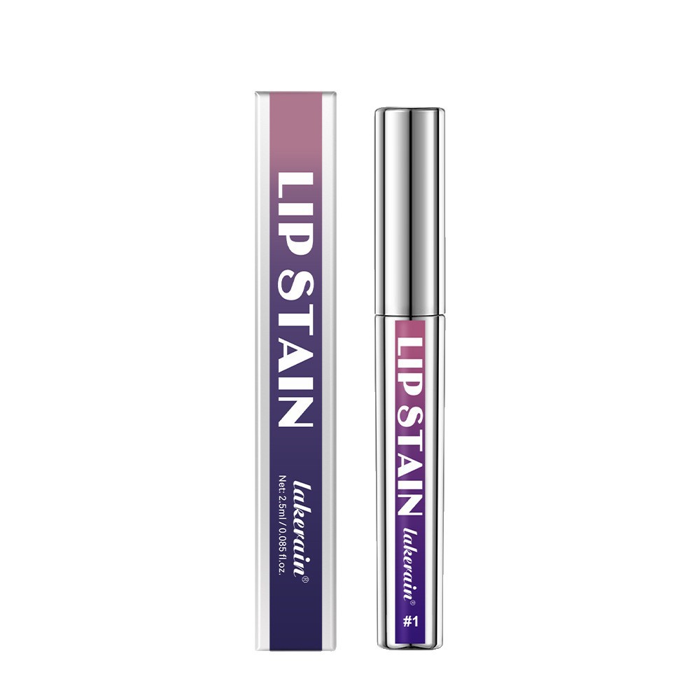 Cross-Border Lakerain Silver Tube Peel-Off Lip Gloss Velvet Matte Lip Gloss Easy to Color New Peel-Off Lip Gloss