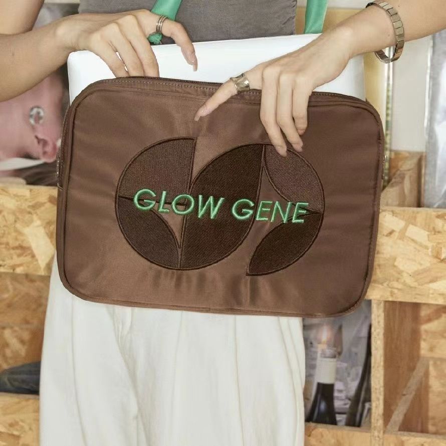 2024 Explosions Shoulder Coffee Contrast Color Apple 14-inch 16-inch Computer Bag Shockproof Notebook Bag Dual-use