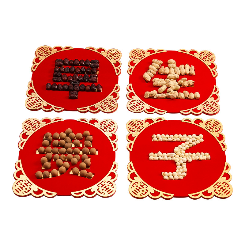 Early Birth of a Precious Child Mold Board Dried Fruit Combination Men's Wedding Room Decoration Decorative Bed Ornaments Wedding Supplies Collection