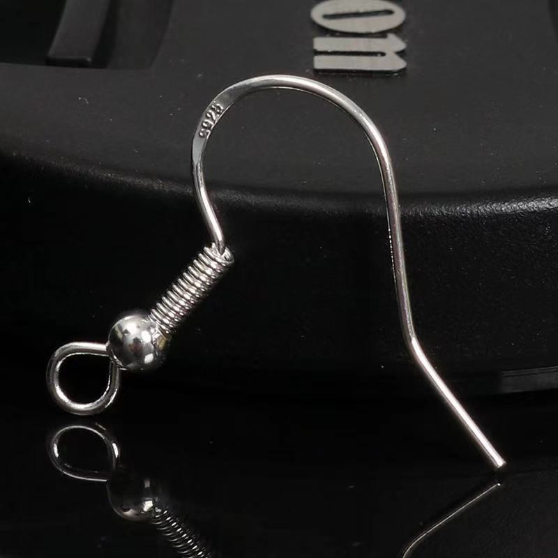 Cross-border s925 sterling silver earring hook female earring hook silver earring with DIY accessories earrings foreign trade