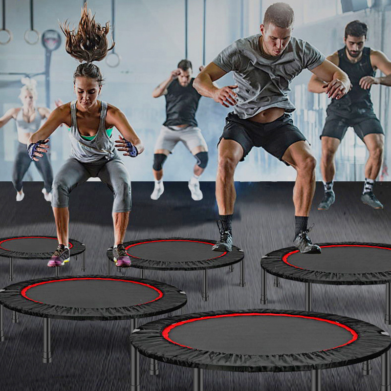 Wholesale sale of household adult trampoline sports fitness large size folding trampoline 40 inch armrest trampoline