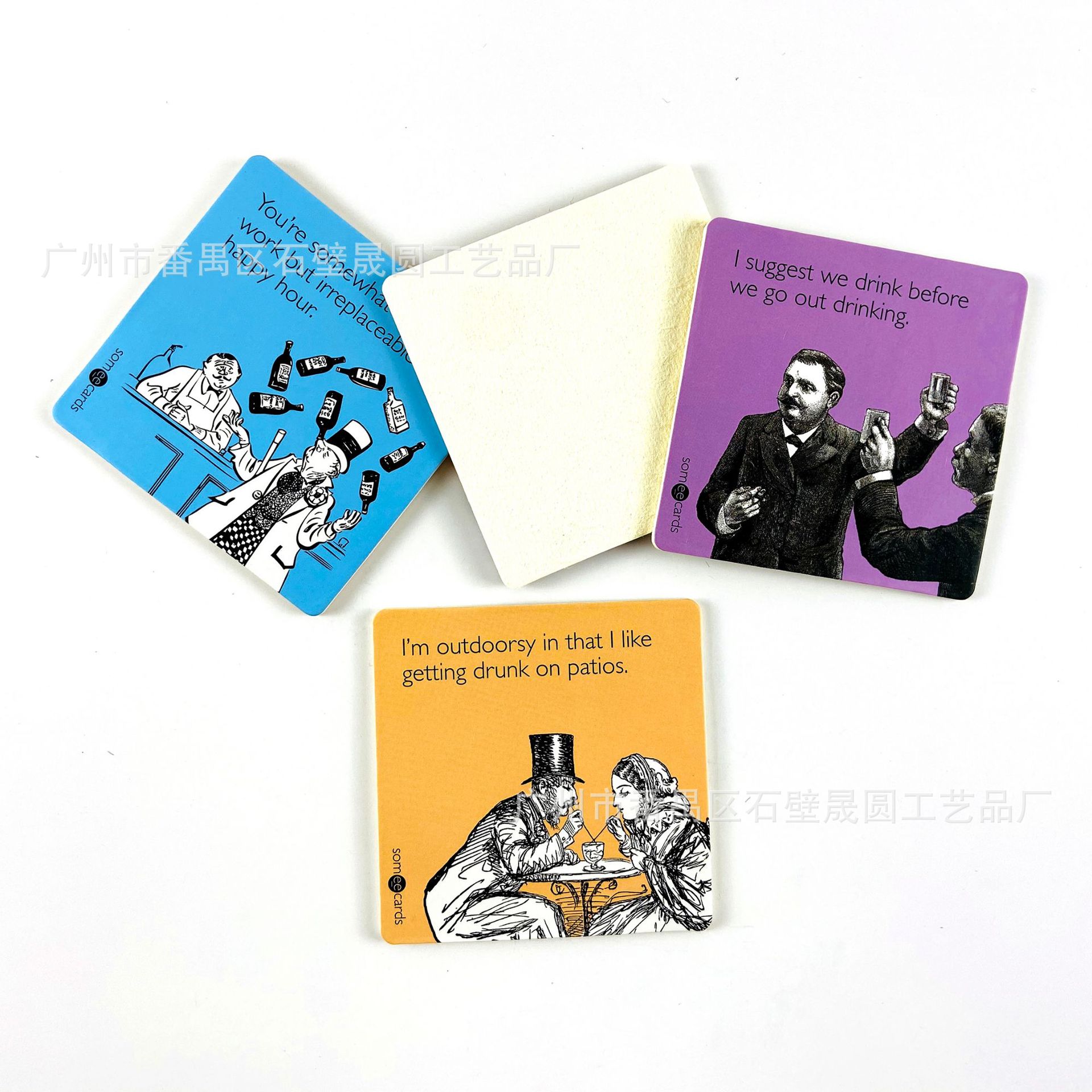 Manufacturer Customized Paper Coasters, Absorbent Paper Coasters, Winery Beer Coasters, Paper Tea Coasters, Bar Coasters