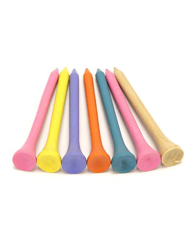Factory Direct Supply Golf Tee Bamboo Tee 70mm Natural Wood Color Golf Accessory Golf Tee Wooden Tee 83