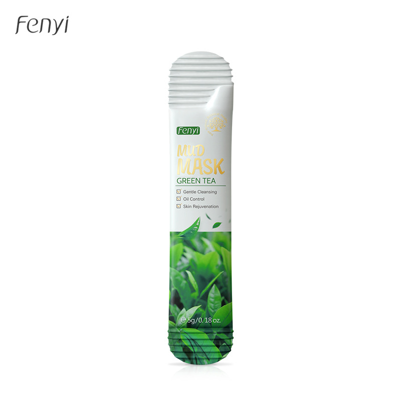 Cross-Border Fenyi Fanta Green Tea Mud Mask 5g 1 Piece Hydrating and Moisturizing Skin Care Products Export Facial Mask