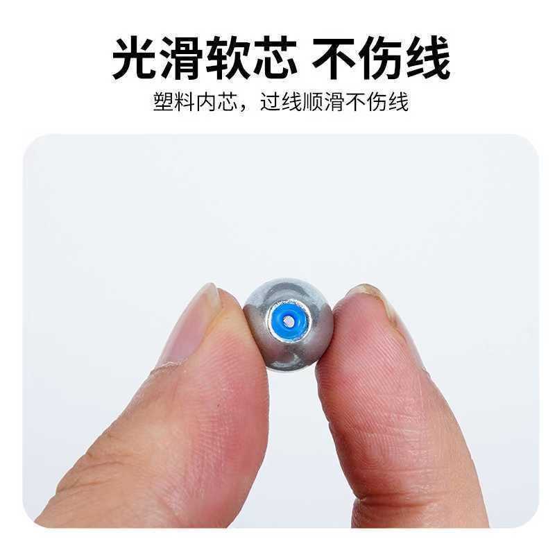 Plating mirror fishing hollow olive pendant alloy carbon steel hollow olive lead pendant concave olive lead with plastic core