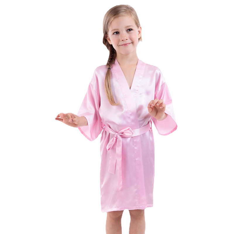 Long Gold-Stamped Floral Girl Wedding Cardigan with Three-Quarter Sleeves for Children