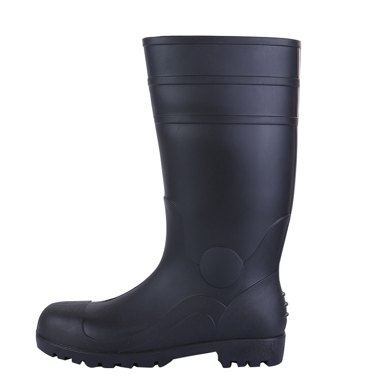 Men's Anti-Smash Industrial and Mining Rain Boots High-Top Fishing High-Top Water Shoes Labor Protection Waterproof Industrial and Mining Boots Protective Rain Boots Men's Construction Site