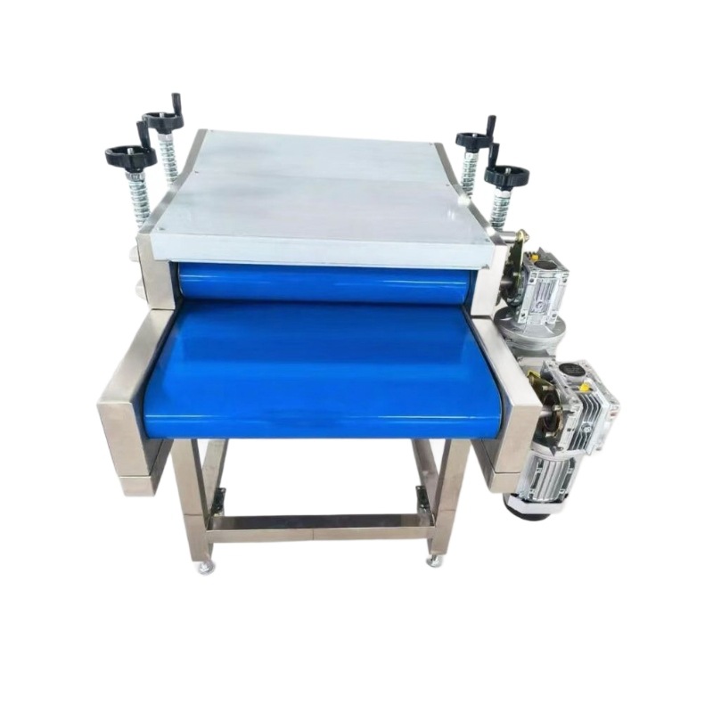 Continuous Sweet and Spicy Kelp Knot Packaging Bag Flattening Machine Vegetarian Tripe Shaping Machine Meatloaf Flattening Equipment