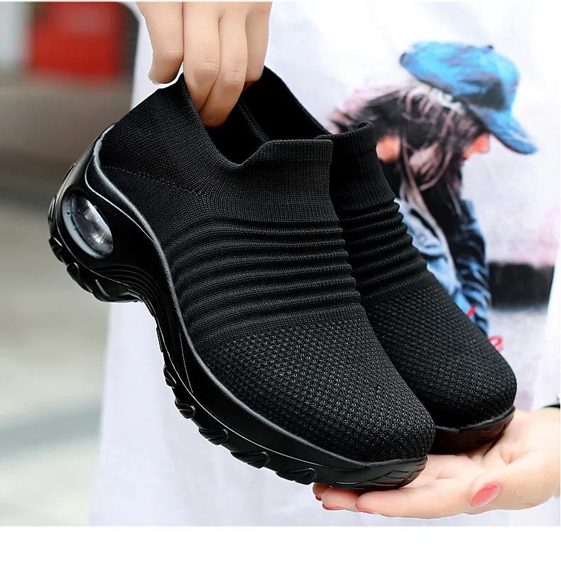 Кроссовки для спорта и отдыха, высокоэластичные, дышащие, модные, легкие носки, обувь нового поколения