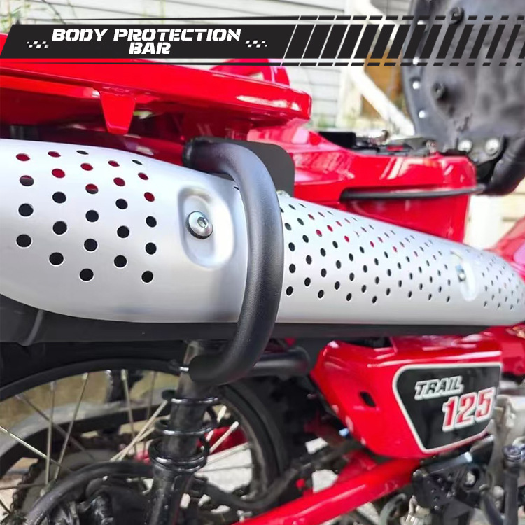 Exhaust Pipe Protection Bar Suitable for Honda Ct125 Motorcycle Ja65 Muffler Anti-Fall Bar Ja55 Modification Accessories