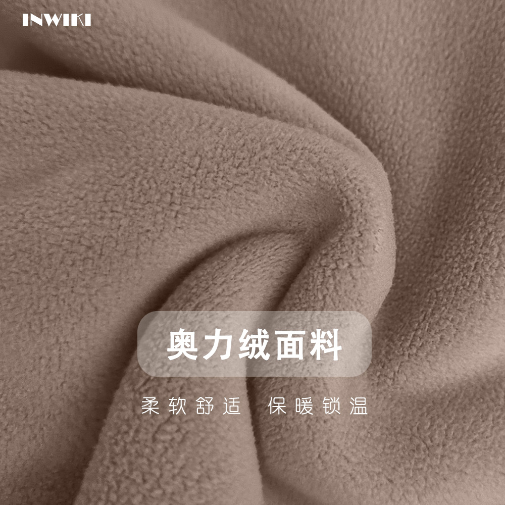 European and American Winter Outdoor Lamb Velvet Sports Outwear Women's Stand Collar Loose Fleece-Lined Warm Running Casual Short Outwear