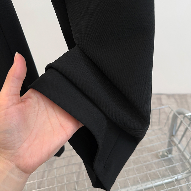 Early Spring Micro-pants Women's Plus Size Micro-suit Casual Pants New High Waist Slimming Narrow Flare Pants