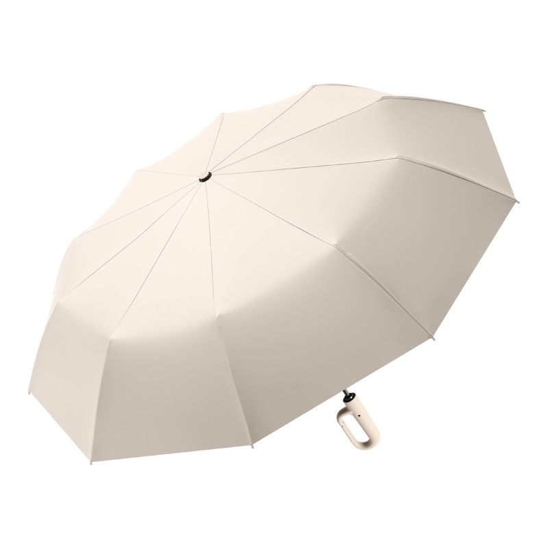 Outdoor full-automatic ring buckle umbrella large double UV-proof rain-proof dual-use umbrella large wholesale printed logo