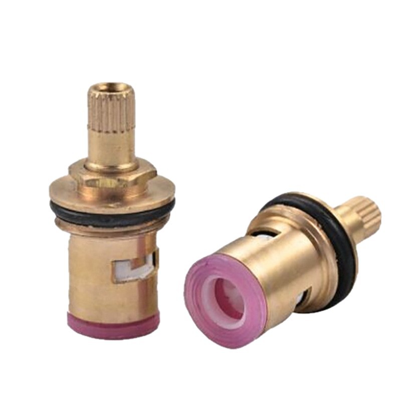 Universal Faucet Valve Core, All-Copper 1/2 Inch Quick-Open Faucet Core, Angle Valve, Single Hot and Cold Water Ceramic Accessories
