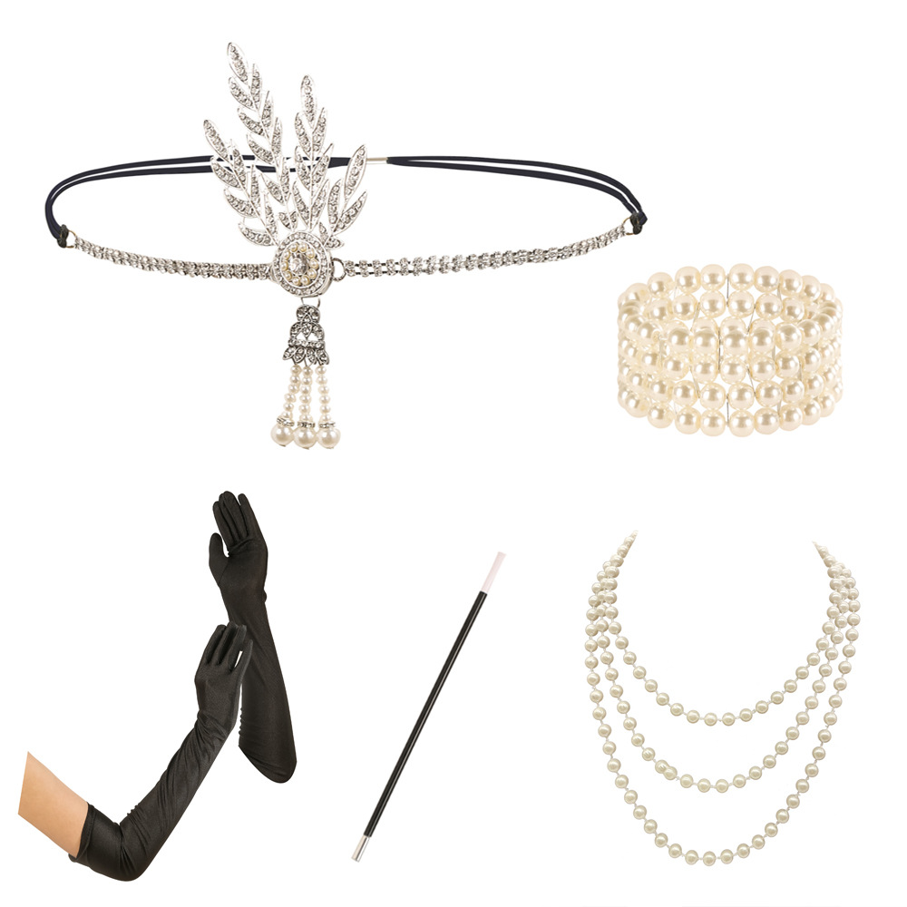 1920s Great Gatsby party suit jewelry tassel jewelry bracelet earrings necklace