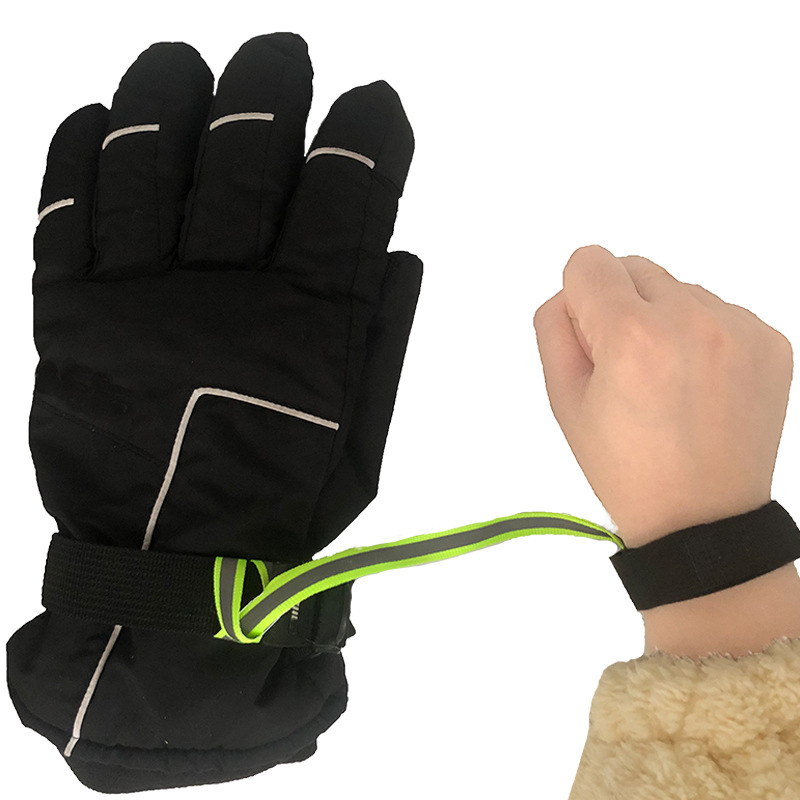 Sports gloves safety belt ski gloves wrist strap ski bracelet outdoor indoor outdoor anti-lost