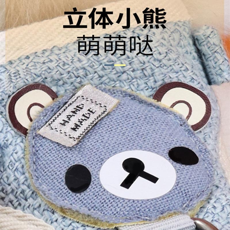 Pet Cute Harness Cat Leash Anti-Breakaway Cat Leash Vest Style Cat Harness Dog Leash