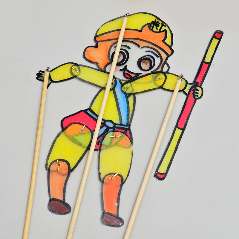 Intangible Cultural Heritage Shadow Play Handmade DIY Joystick Material Accessories Props Support Rod Joystick Making Children