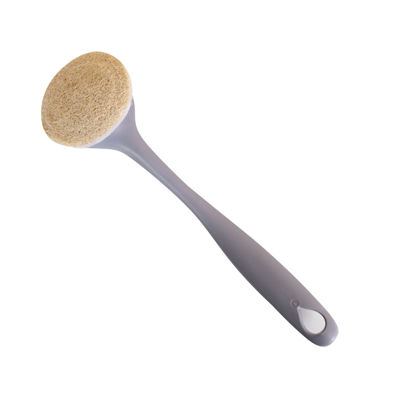 Yijia Loofah Pot Brush Decontamination Long Handle Cleaning Brush Cross-Border Popular Dishwashing Brush Removable Household Pot Washing Brush