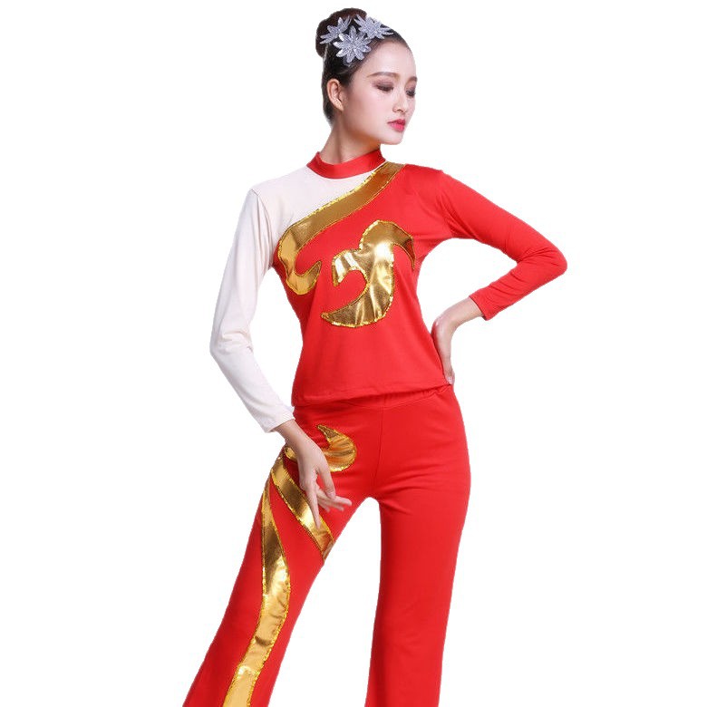 Adult Square Dance Clothing New Suit Competition Clothing Student Sports Meeting Aerobics Performance Clothing Cheerleading Performance