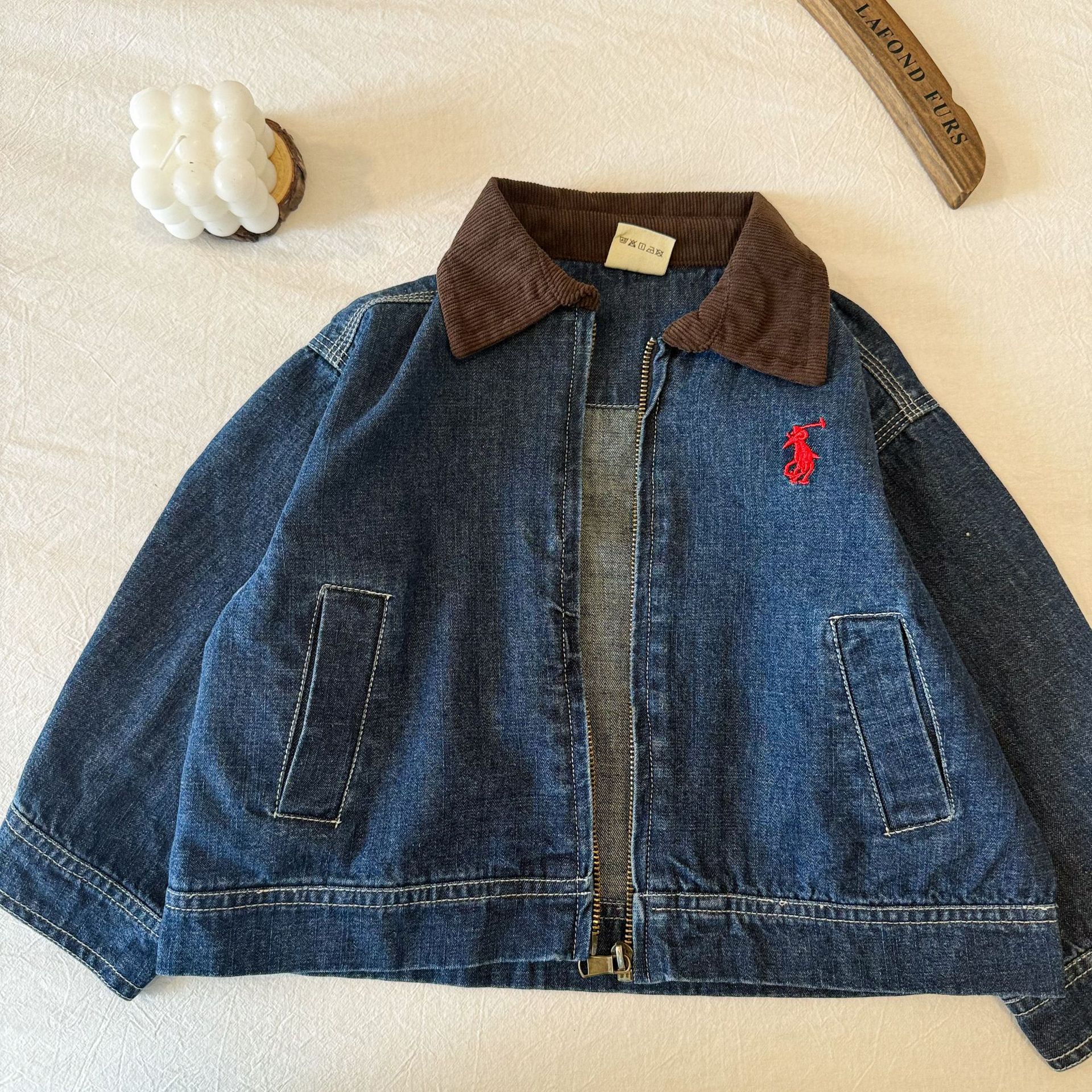 Children's Denim Jacket 2025 Autum New Casual Tops for Boys and Girls Baby Jackets Kidsren's Pure Color Jackets